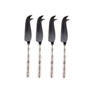 Mini Cheese Knife Set Silver Set of 4