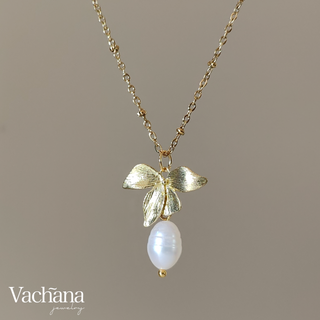 Natural Freshwater Pearl Orchard Necklace