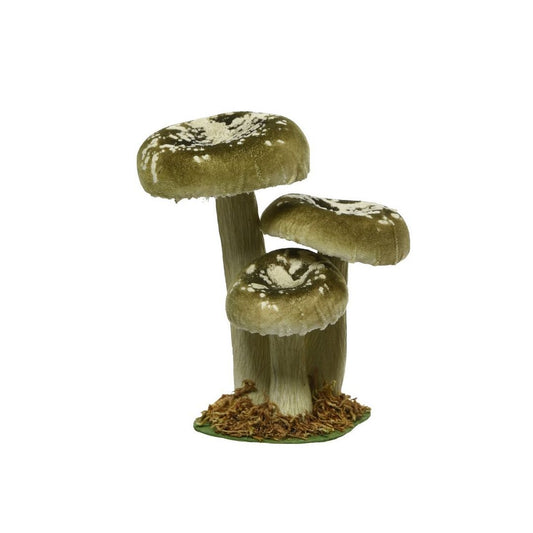Green Velvet Mushroom Decoration