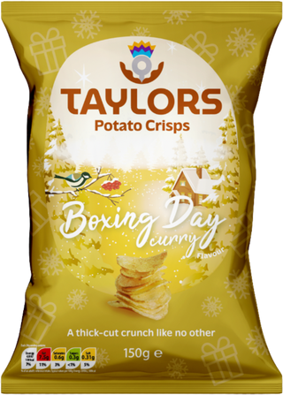 Boxing Day Curry  Crisps 150g