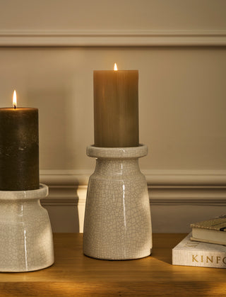 Ravello Candle Holder White Medium