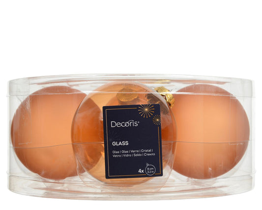 Copper Bauble Mix S/4