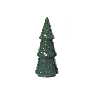 Rosemary Green Embossed Tree Shaped Christmas Decoration Lrg