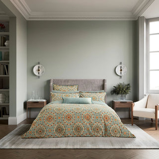 Addison Cover Set King Gold & Teal