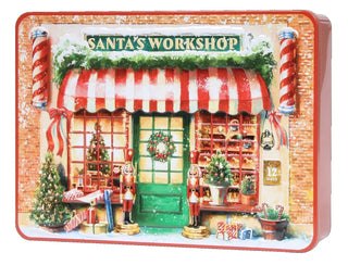 Embossed Nutcracker Shop Biscuit  Tin 300g