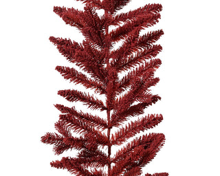 Burgundy Flock Garland 2.7m