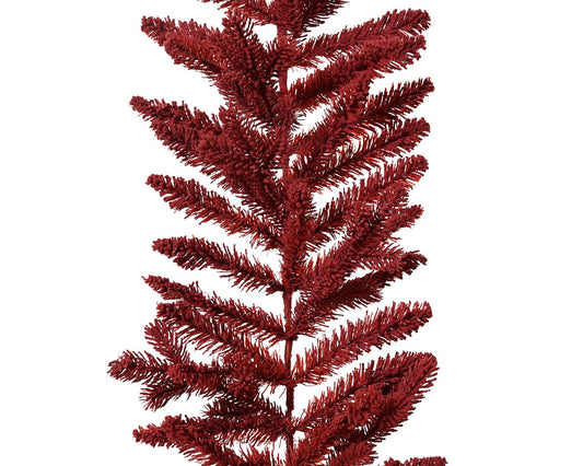 Burgundy Flock Garland 2.7m
