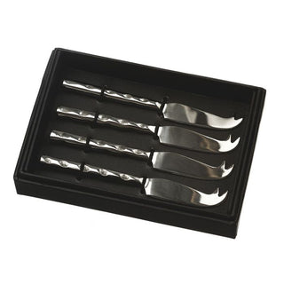 Mini Cheese Knife Set Silver Set of 4