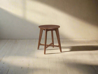 Carrington Round Lamp Table - Walnut