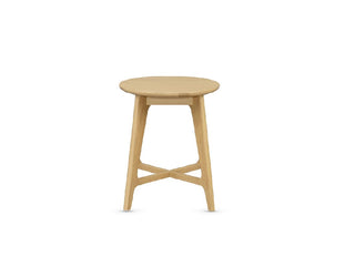 Carrington Round Lamp Table - Oak