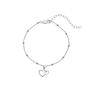 Silver Whisper Mother and Daughter Bracelet
