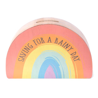 Saving For a Rainy Day Rainbow Money Box