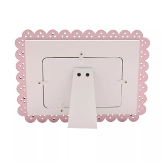 It's a Girl Scallop Frame Pink 6" x 4"