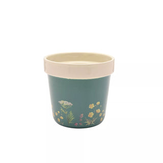 Country Living Small Planter Green Floral