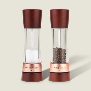 Derwent Chestnut Rose Gold Salt & Pepper Mills
