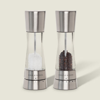 Derwent Salt & Pepper Mills Stainless Steel