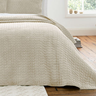 Attica Velvet Natural Bedspread