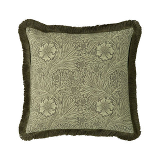 Marigold Olive Square Filled Cushion