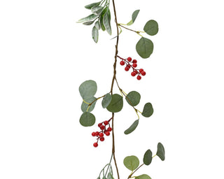 Eucalyptus & Red Berries Garland 1.5m