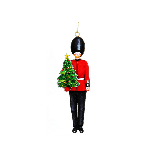 London Guard with Christmas Tree Hanging Decoration