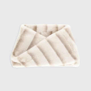 Bridgette Chunky Faux Fur Snood Almond