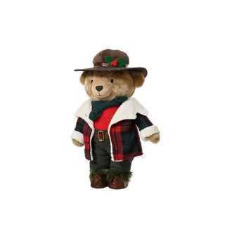 Bear with Brown Hat Christmas Decoration
