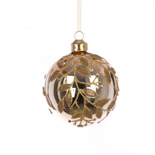 Glass Etta Bauble 8cm