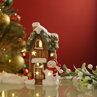 Snowman Ceramic House Decoration 21cm