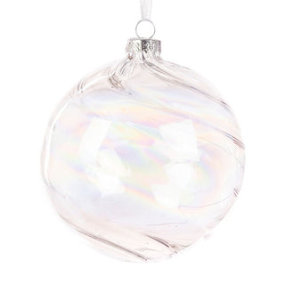 Glass Amy Bauble 10cm