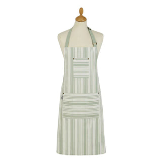 Sage Stripe Cotton Apron