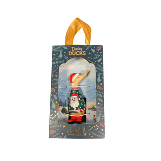 Christmas Dinky Duck in Green Santa Jumper