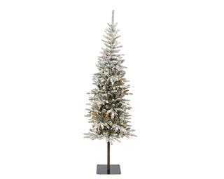 Alpbach Fir Snowy PreLit Christmas Tree 180cm