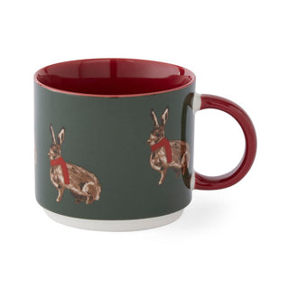 Heritage Hare Stacking Mug Green