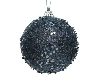 Night Blue Glitter Bauble