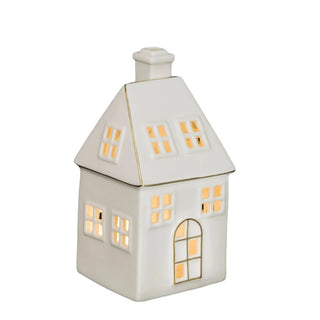 Porcelain Led House Ornament Small