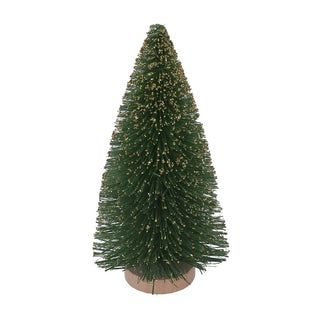 Green Bristle Tree with Gold Tips Small