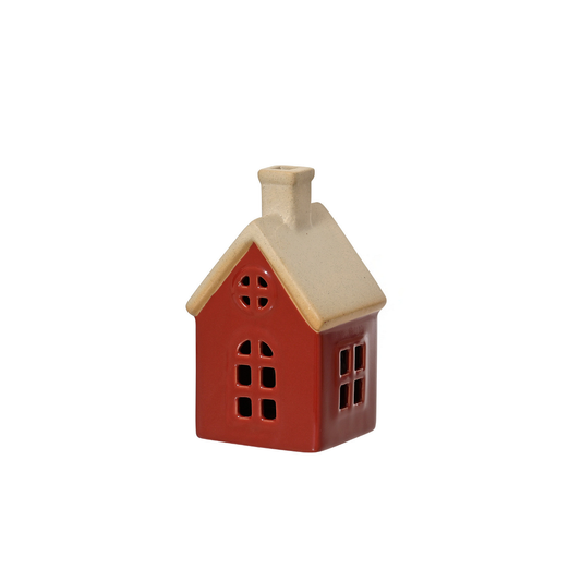 Red Porcelain House Christmas Decoration