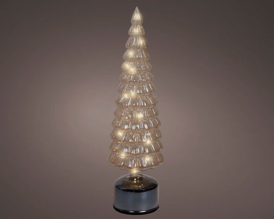 Amber Rotating LED Tree Christmas Decoration