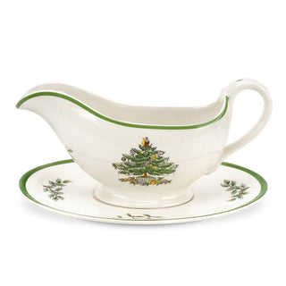 Christmas Tree Sauce Boat & Stand