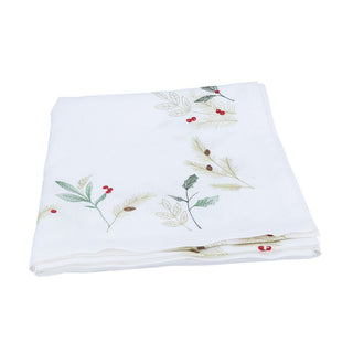 Embroidered Sprigs Fabric Table Cloth