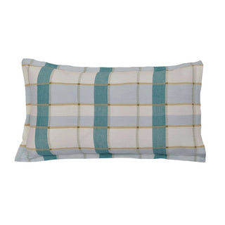Rathlin Check Oxford Pillow Case Pairs Green