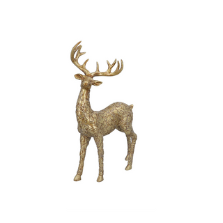 Embossed Gold Stag Stand Tall Ornament