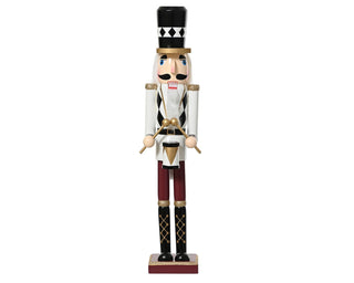 White Coat Nutcracker with Drum
