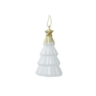 Transparent Wool White 4 Teir Tree Shaped Tree Decoration