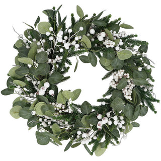 Eucalyptus with White Berries Wreath
