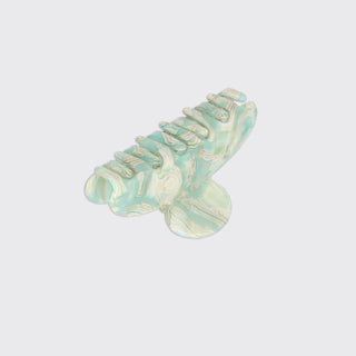 Green Marble Medium Claw Clip