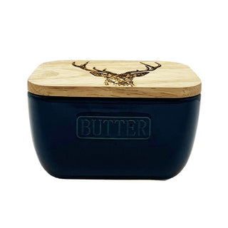 Blue Butter Dish - Stag Prince