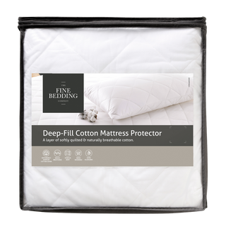Deep Fill Super King Cotton Mattress Protector