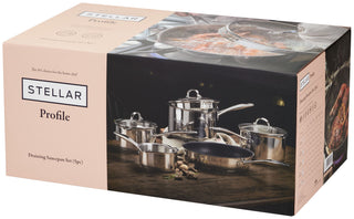 Stellar Profile, 5 Piece Draining Saucepan Set