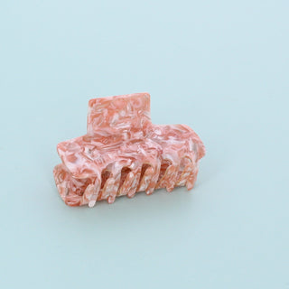 Milky Pink Marble Medium Claw Clip